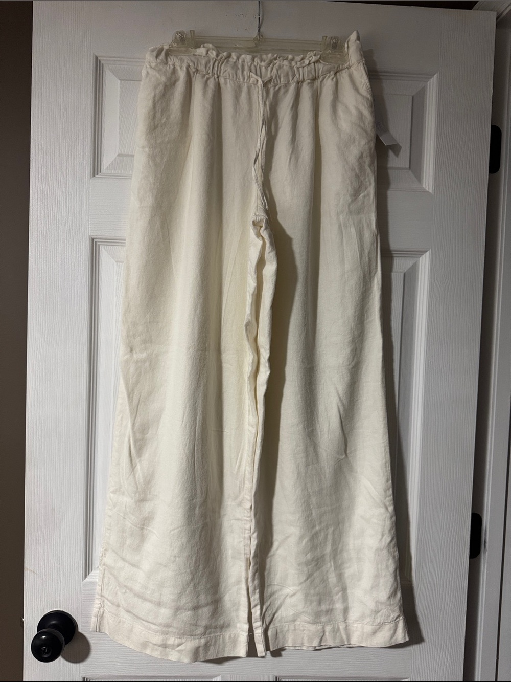 Time and Tru Cream Linen-Blend Maxi Skirt